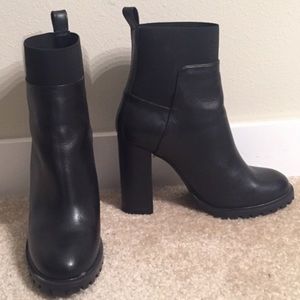 Zara Black high heeled boots